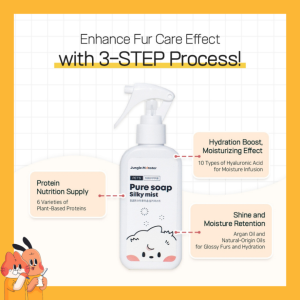 [Junglemonster] สเปรย์น้ำหอมบำรุงขนและผิว สำหรับสัตว์ Pure Soap Silky Mist For Dogs & Cat_Moisturizing