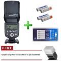 Đèn Flash Yongnuo YN-560 IV cho máy ảnh Canon Nikon Sony - Kèm 4 Pin và 1 Sạc - Tặng tản sáng Omni bouce. 