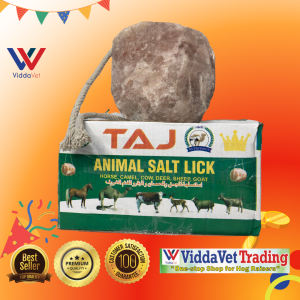 Viddavet 1 piece Imported Himalayan Mineral Block Pure Natural Salt Lick 1kg to 1.5kg for Livestock Cattle Sheep Goat