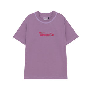 Áo thun baby tee cotton nữ đường may ngược màu xanh đỏ tím vàng