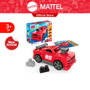 [NEW ARRIAVAL] MEGA BLOKS Build & Go Race Car Block Toy With Rolling Wheels (26 Pieces) For Kids (JKG35)