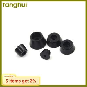 fanghui 10Pcs Black Rubber Round Cabinet Instrument Case Feet Foot Circular Bumpers Pads