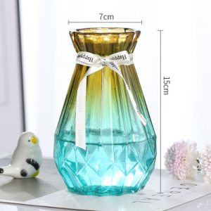 Lọ hoa thủy tinh đa giác sang trọng - Tặng kèm dây nơ xinh xắn (CTSstores)