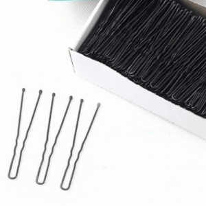 FGJHD Metal Black Hair Clips Invisible 500g U-Shaped Hairpins Fashion Thickened Waved Hairgrip Women