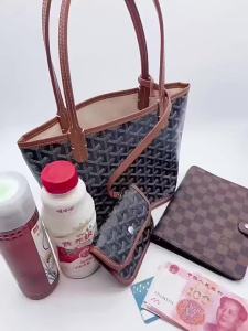 2024 Classic Goya Dog Tooth Bag for Women Large Capacity Shopping Bag Single Shoulder Handbag Tote Bag for Women