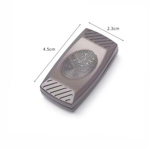 HCHC MALL Calming Fidget Slider Sensory Fingerprint Metal Fidget Office Use Push-Pull ic Haptic Slider Adults Kids