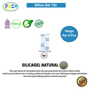 Silica Silika Gel Natural Sepatu dan Tas Makanan Food Grade Anti Jamur Serap Lembab Kemasan Per 5 Pcs Murah Serbaguna Silica Gel Pengawet Makanan