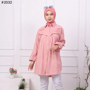 Vioren long Tunik atasan Wanita dewasa premium bahan cotton yokka one size (32)