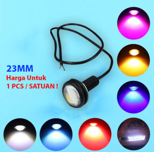 Lampu LED Mata Elang Strobo DRL Eagle Eye 3 Mata Kedip Braket Spion