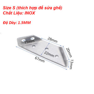 [Combo 2 Cái -4 Cái Tùy Chọn] Ke Góc Inox Bass Ke Góc Vuông Độ Dày 2MM Liên Kết Góc 3 Mặt