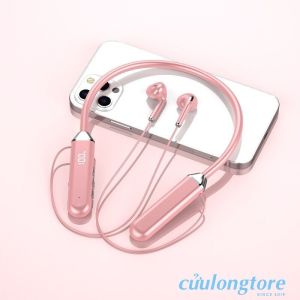 Tai Nghe Bluetooth 5.3 Không Dây Đeo Cổ nhét tai thể thao gaming pin trâu màn Led kỹ thuật số âm thanh 9D Super Bass lọc nhiễu chống ồn