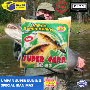 Umpan Pelet Ikan Mas Kuning Super Carp Stella Product Bahan Super Premium Protein Tinggi 200gr