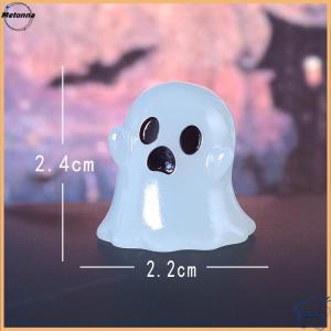 Follow Get More【Metonna】 New Halloween Owl Ghost Night Luminous Series Micro Landscape Small Ornament For Halloween Decorations Home Desk Decor