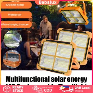 8000W Solar Emergency Light Outdoor Solar Light Camping Light Waterproof LED Flood Light Home Emergency Camping Lighting Babalux