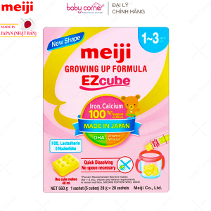[HSD: 03/02/2026 Có Tách Lẻ] Sữa Thanh Meiji Growing Up Formula EZ Cube Dạng Thanh Hàng Nhập Khẩu Số 1 Cho Bé 1-3 Tuổi