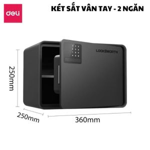 Két Sắt Mở Cửa Tự Động Deli VS4529 Két Sắt Vân Tay Nhiều Màu Chống Cháy An Toàn Cho Gia Đình
