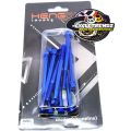 HENG BOLTS POPULAR ORIGINAL REAL TITANIUM ( LASER PRINT) 6 MM BLUE BOLTS (SOLD PER PIECE). 