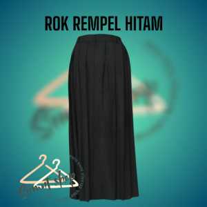 Rok Rempel Panjang SMP / SMA Seragam Sekolah Formal Bahan Nagatex Warna Biru Abu Putih Hitam Coklat