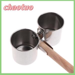 chaotuo Stainless Steel Birds Parrot Feeder Round Aviary Pet Food Water Feeding Bowl