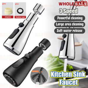Kitchen Sink Faucet 360° Rotatable Adjustable Water Saving Nozzle with 3 Modes/Kepala Paip Dapur Boleh Laras