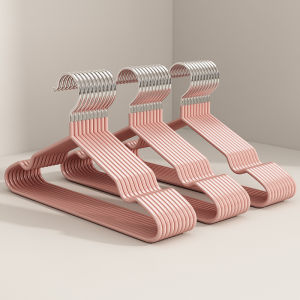 GREENSINDOOR 50PCS Thickened hanger Baju stainless steel hanger Non Slip Clothes Hanger clothes drying rack 衣架