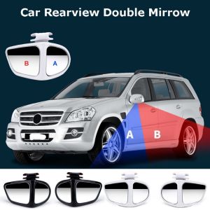 LGJGHJG 2 Side Car Blind Spot Mirror 360 Degree Rotatable HD Glass Car Rear View Auxiliary Mirror Parking Mirror Durable Wide Angle Reversing Mirror For Most Cars