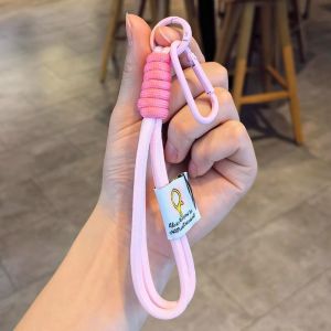 Plush Black Kitten Pendant Squeak Decoration Color Lanyard for Backpack Keychain Bag Ornament