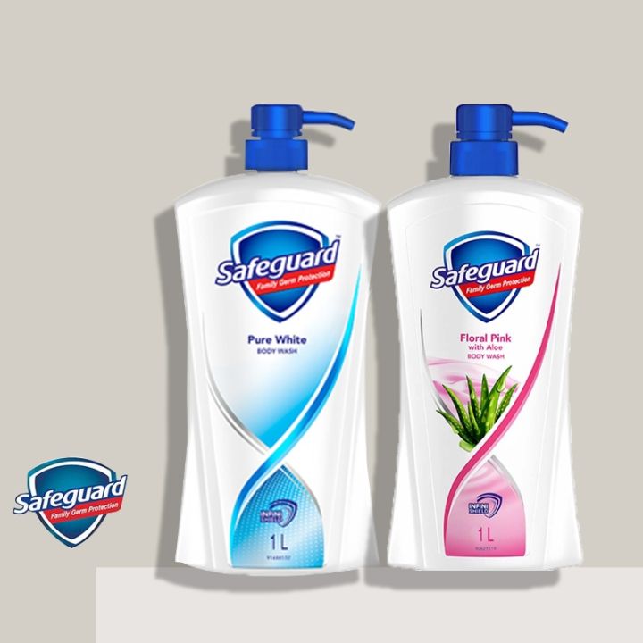 Safeguard Body Wash 1l Pure White 1l Floral Pink With Aloe Lazada Ph