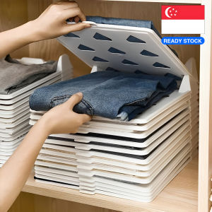 T-Shirt Folding Board & Storage Tray | Stackable Organizer | Easy Folding | Clothes Organisers