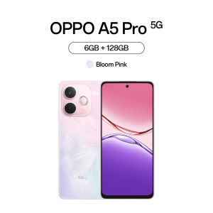 [New] OPPO A5 Pro 5G (6+128G) ดีไซน์สวย ทนทาน AI LinkBoost กันน้ำ/กันฝุ่น IP69 กล้อง 50 MP ชาร์จไว 45W แบตเตอรี่ 5800mAh