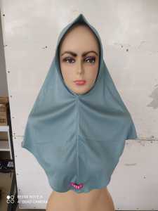 Hijab Sporty Anak Hamidah Motif Leher Bulat Warna Navy Ukuran Standar M