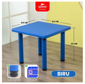 031-65 SPEEDS Meja Belajar Anak Rectangular Kin Kids Table Meja Persegi Panjang TK Paud Colorfu