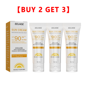 Eelhoe SPF 90 Facial Body Sunscreen Whitening Sun Cream Moisturizing Skin Care Sunlight Protective Cream UV Isolation Protection Spray Oil-control Moisturizing Anti-Aging Cream(40g)
