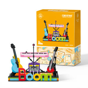 Mainan Balok Susun Rakitan Piano Elektronik Edukasi Anak N20