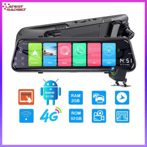 10 Inch Android 2G+32GB GPS 4G Dual Camera Dash Camera With Remote Camera Access