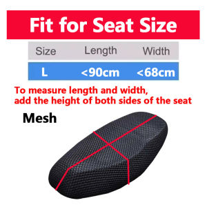 Summer Cool 3D Mesh Motorcycle Seat Cover Breathable Scooter Seat Covers Cushion Anti-Slip cover Grid protection pad