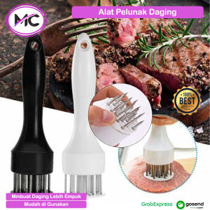 Meet Tenderizer Alat Pelunak Daging Tusukan Daging Penghalus Penggepuk Steak Masak Daging Empuk Jarum Tusuk Stainless Steel Food Grade
