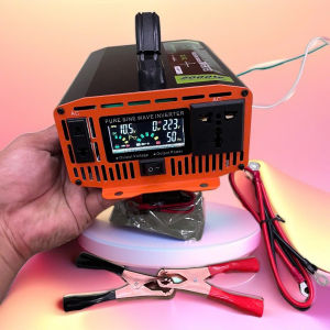 Hàng Nhật - Bộ Kích Điện 12V Lên 220V 2000W Sóng Sin Chuẩn Màn Hình LED Báo Vôn Dòng Tải Nhiệt Độ Cao Cấp