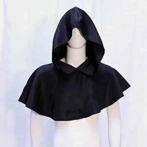Medieval Costume Grim Reaper Hooded Cloak   Stage Vampire Preacher cosplay Essentials for Halloween Dress-Up