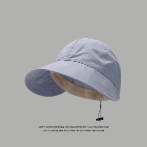 หมวกปีกกว้าง ผ้าฝ้าย แบบพับได้ ป้องกันแดดป้องกันรังสียูวี แบบแห้งเร็ว แฟชั่นฤดูร้อน ใส่ได้ทั้งหญิงและชาย