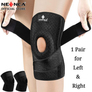 Neenca 2 cái băng cố định gối với cân bằng hai bên & xương bánh chè miếng gel có thể điều chỉnh Hỗ trợ nén đầu gối niềng răng cho đau đầu gối khum nước mắt acl MCL viêm khớp giảm đau khớp phục hồi chấn thương