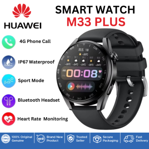 💥Crazy Promo💥M33 Plus+ 1.35inch AMOLED Round Screen BT Call Smart Watch Voice Assistant Heart