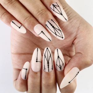 Almond Press on Nail Glossy Fake Nail Stick on Nail in 12 Sizes24Pcs French Nail Tips for DIY Nail Art Decorations