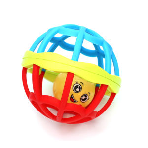 1Pcs Mainan Kerincingan Bayi Teether Rattle Stick Gigitan Bayi BPA Free Mainan Anak Krincingan Emoticon Lucu Baby Toys