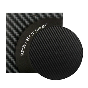 Carbon Fiber Record Mat Turntable Platters Mat Vibration Reduction Professional Record Pad for Record Player