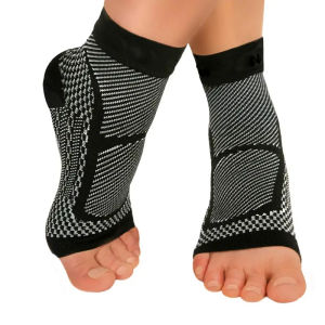 【ER】1Pair Ankle Brace Compression Sleeve Relieves Achilles Tendonitis Joint Pain Plantar Fasciitis Sock with Foot Arch Support