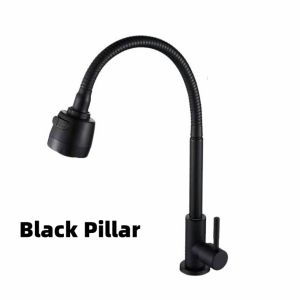 High quality stainless 304 kitchen Sink Faucet single cold wall shape faucet