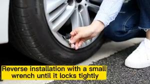 Smart Car TPMS Solar Tyre Pressure Monitoring System LCD Display + 4 External Sensors