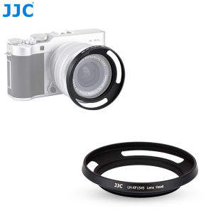 JJC Screw-in Metal Lens Hood Shade for FUJINON XC15-45mm F3.5-5.6 OIS PZ Lens on Fuji Fujifilm X-T30 X-T20 X-T10 X-A5 X-A7 X-T200 X-T4 X-T3 X-T2 CameraAllows Putting Ф52mm Filter & Fuji Original Lens Cap