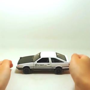 Officially Licensed Initials D AE86 Pull Back Alloy Car Model Ornament Childrens Toy Car ( Boxed )#